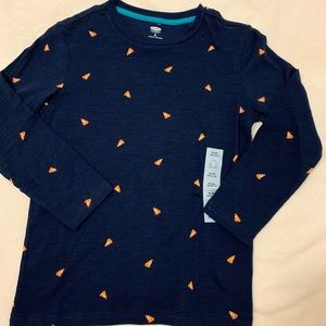Cute New Old Navy Pizza Print Long Sleeved Shirt